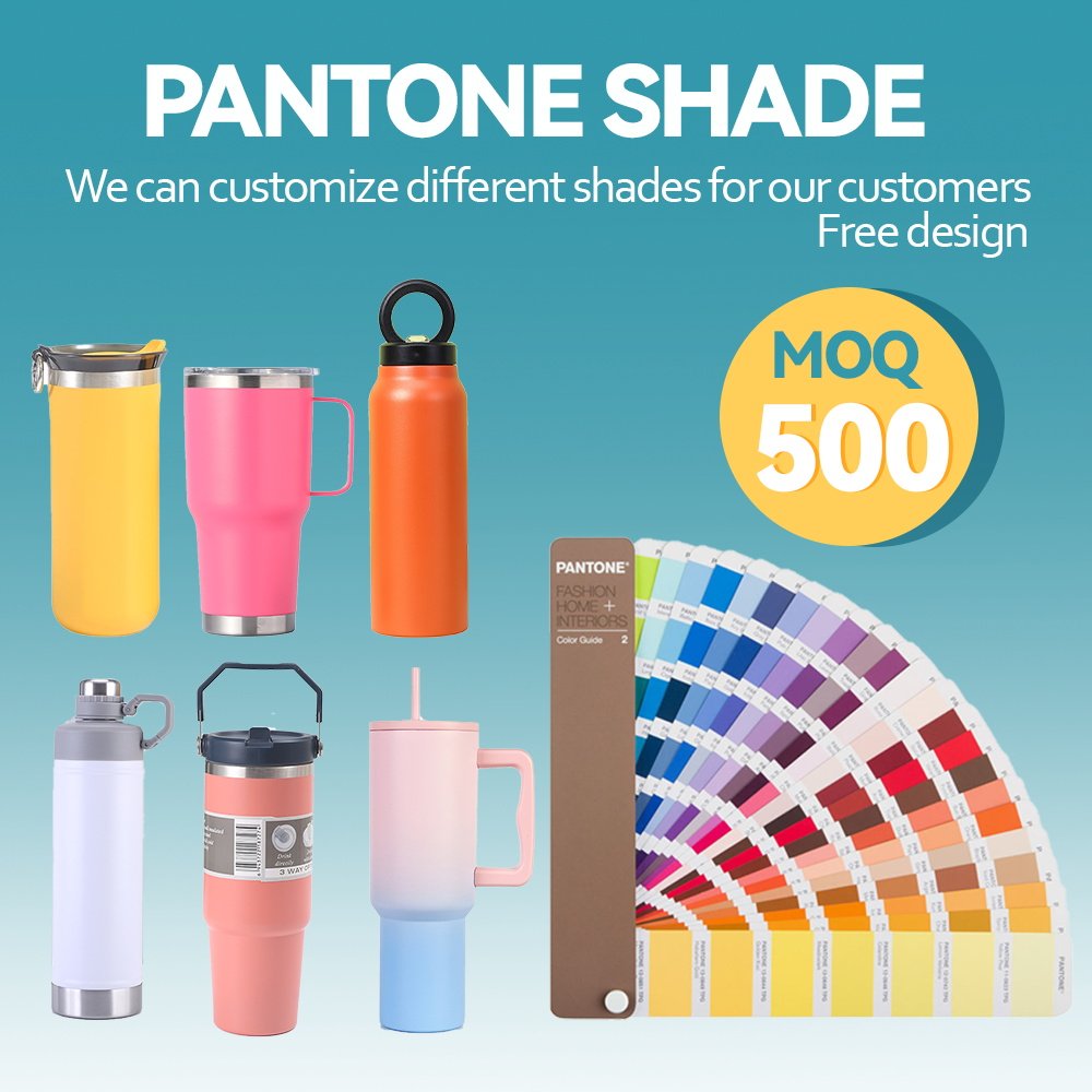 Wholesale Custom Wide Mouth 24oz 32oz 40oz 64oz Stainless Steel Vacuum Travel Thermos Outdoor Portable Water Bottle