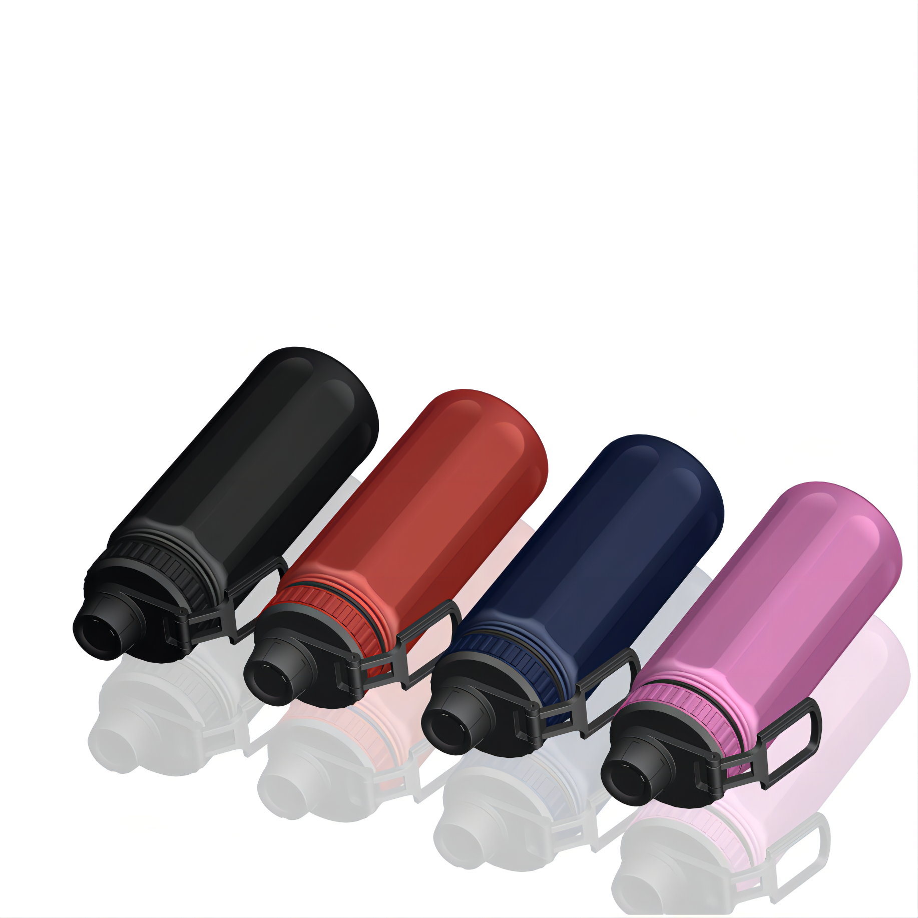Sports 18OZ 25OZ 32OZ vacuum flask stainless steel sublimation water bottle with custom logo Wide Handle Straw Lid