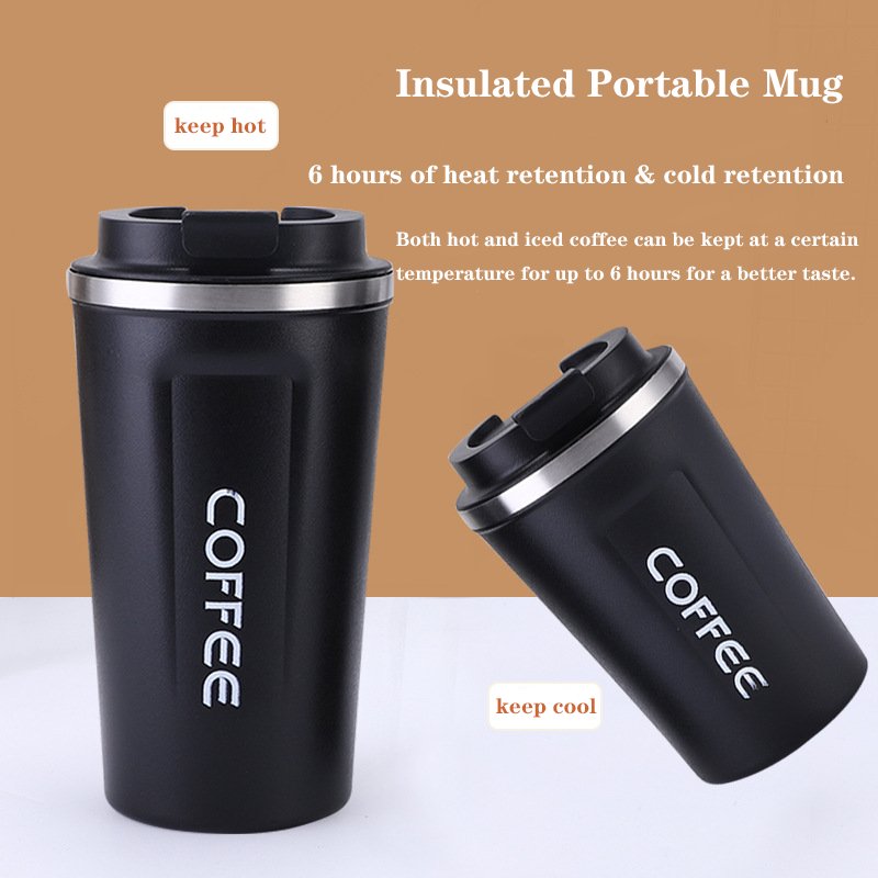 Custom Logo Luxury Insulated Coffee Mug Stainless Steel Travel Mug Durable Car Mug Thermos