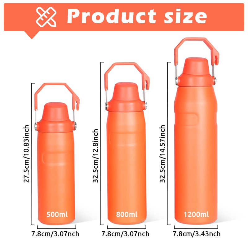 Wholesale 17oz 25oz 40oz Stainless Steel Sports Water Bottle With Lid custom logo camping thermo insulated vacuum flask