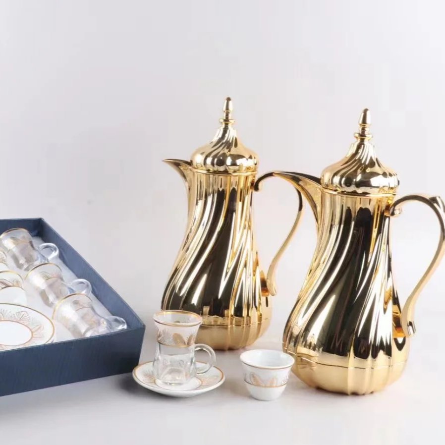 High Quality Royal Coffee Flask Vacuum Gift Set Essential Homeware Arabic Coffee Dallah And Tea Flask gift sets