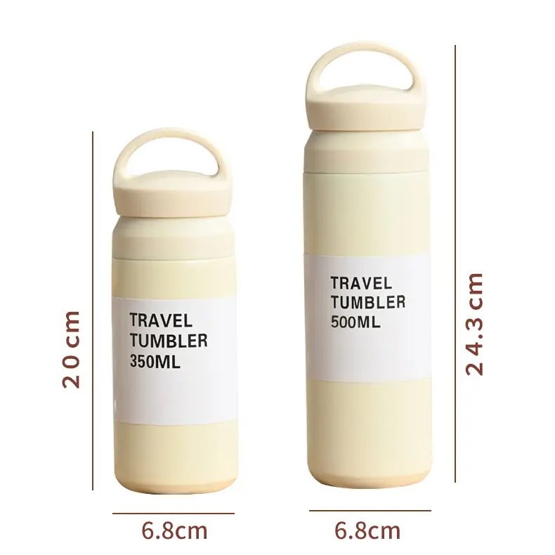 2024 High Quality Thermos Bottle Vacuum Flask Double Wall Thermo Bottle Plain Insulated Thermos Bottle With Handle Lid