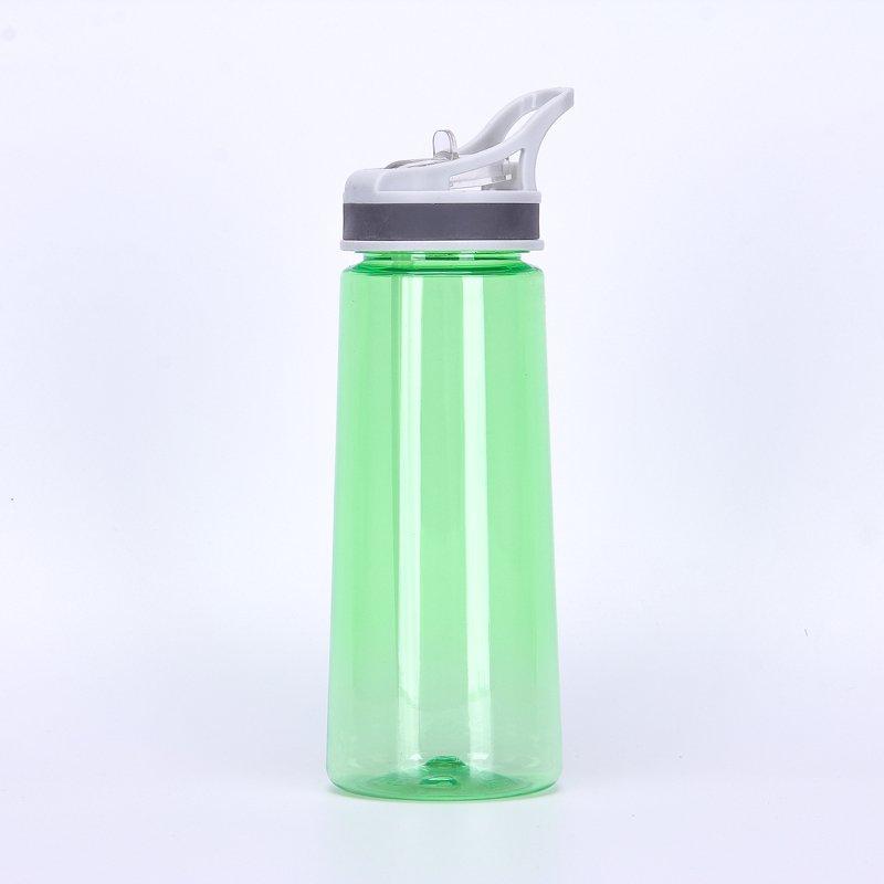 700ml Recycled Clear Plastic Sport Water Bottle with Straw Bpa Free