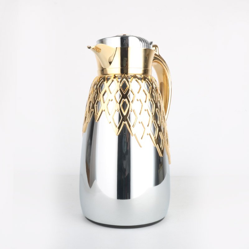 ARABIC COFFEE POT NET DECORATION VACUUM FLASK READY TO SHIP HIGH QUALITY DALLAH