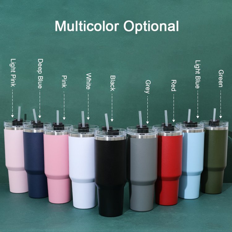 Stainless Steel Tumbler with Straw Hot Water Bottle vasos de acero inoxidable Insulated Vacuum Flasks Thermos Car Water Bottles