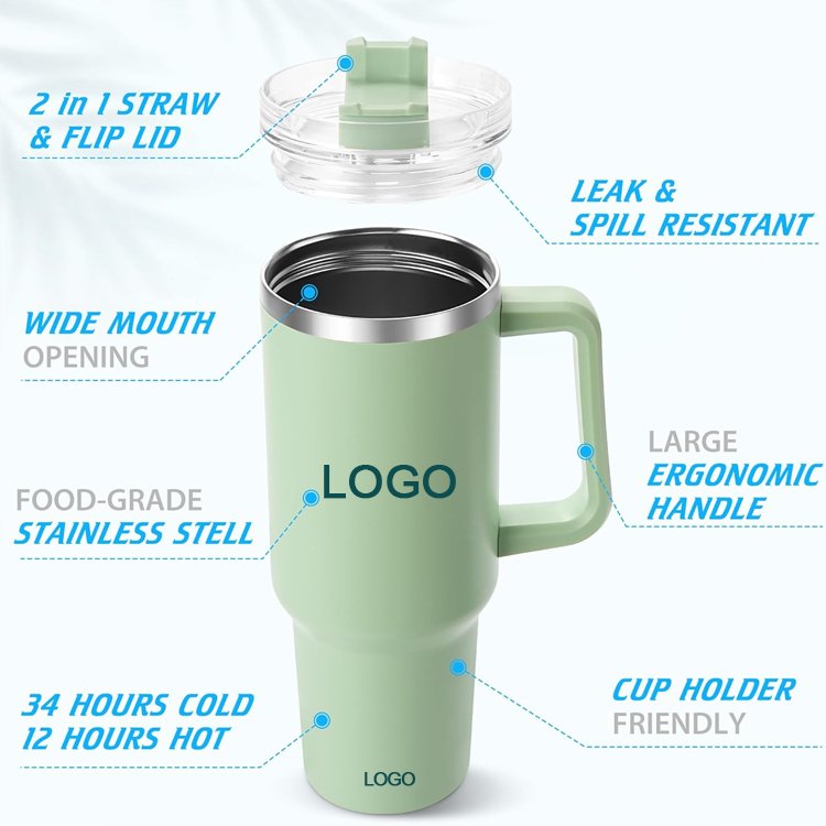 Stainless Steel Tumbler with Straw Hot Water Bottle vasos de acero inoxidable Insulated Vacuum Flasks Thermos Car Water Bottles