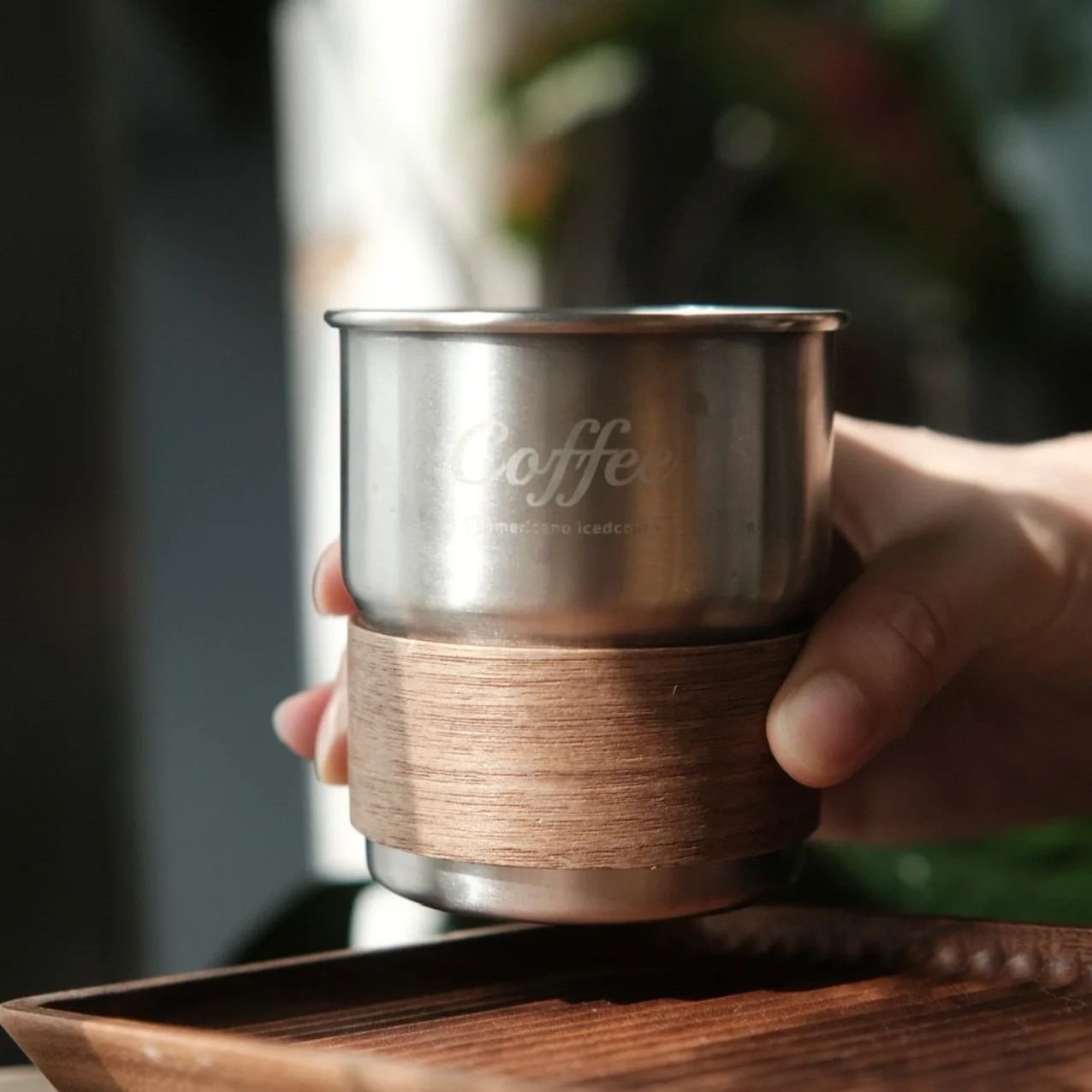 Wholesale Free customized LOGO Food grade 304 SS Creative Stainless Steel cup Beer Mug 300ml Outdoor Camping Coffee Mug