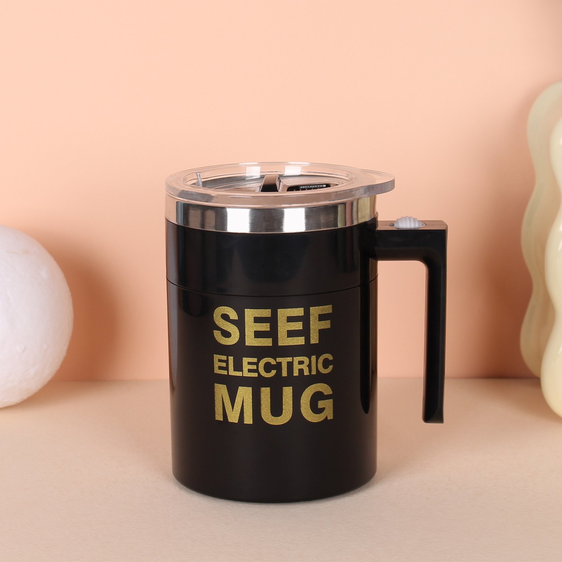 DD3086 Hot Chocolate Funny Coffee Mix Cup Gift Battery Blending Sealing Cups Automatic Self Stirring Mug For Tea