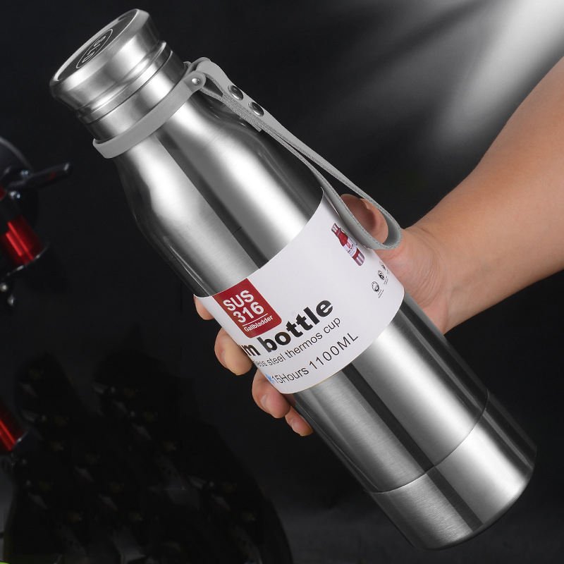 2024 New Outdoor Termo Custom Gift Logo 304 Stainless Steel 650Ml/850Ml/1100Ml Vacuum Flask Sports Drinking Water Bottle