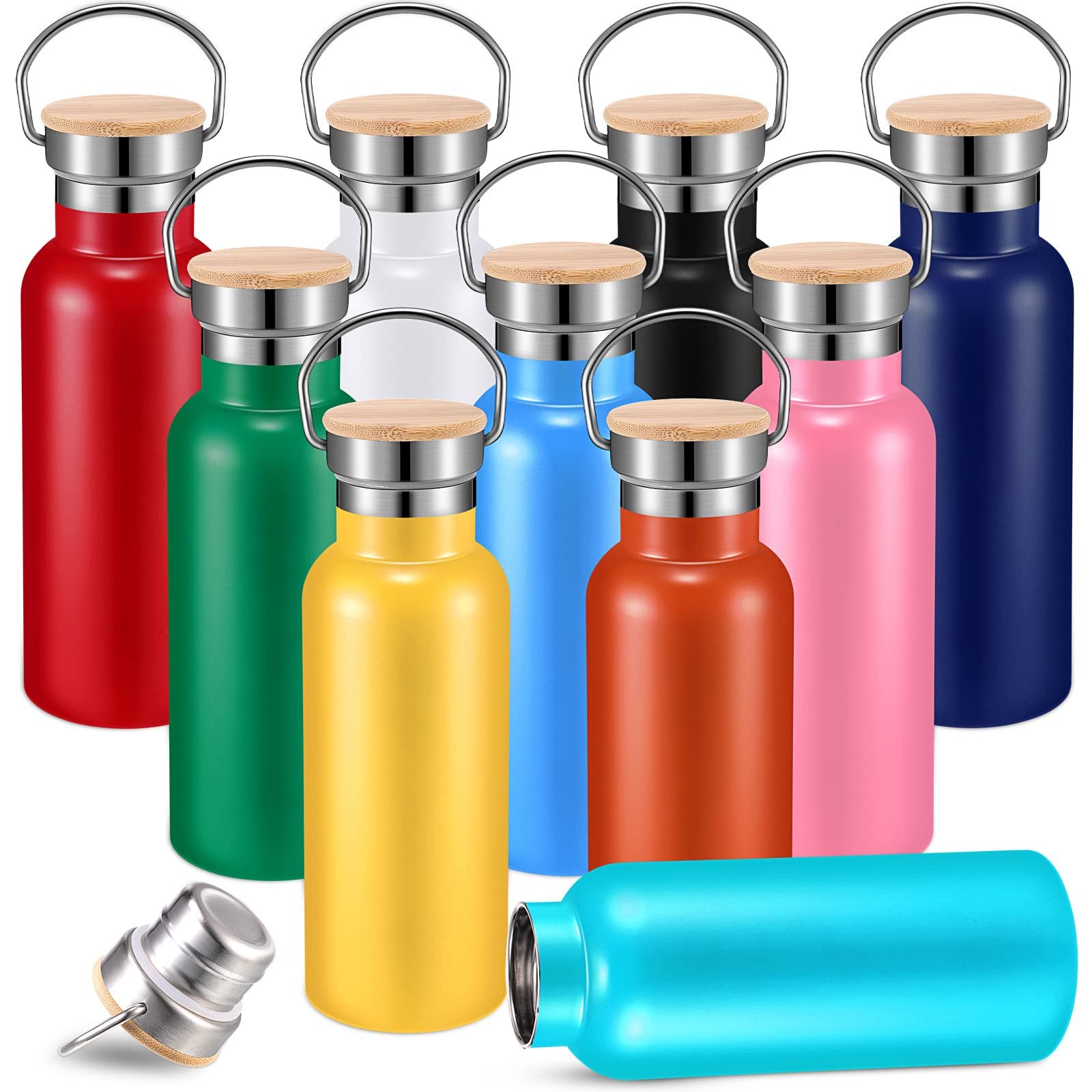 Custom Double Wall 350ml/600ml/750ml BAP Free Vacuum Insulated Stainless Steel Bike Water Bottle