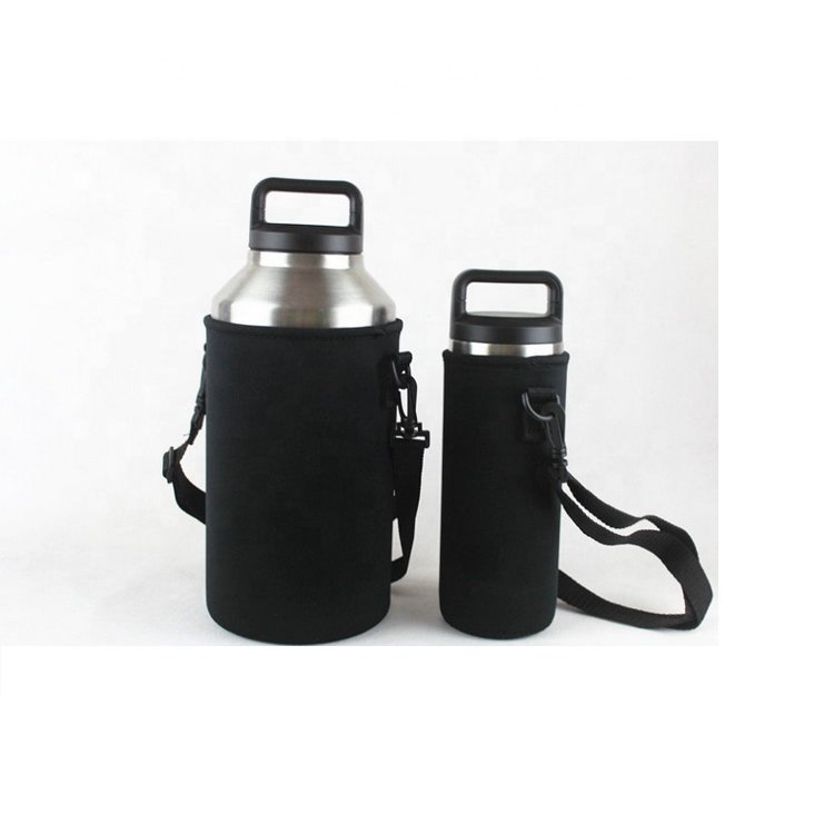 18oz 64oz double walled stainless steel 36 oz insulated water bottle flask with carrying pouch