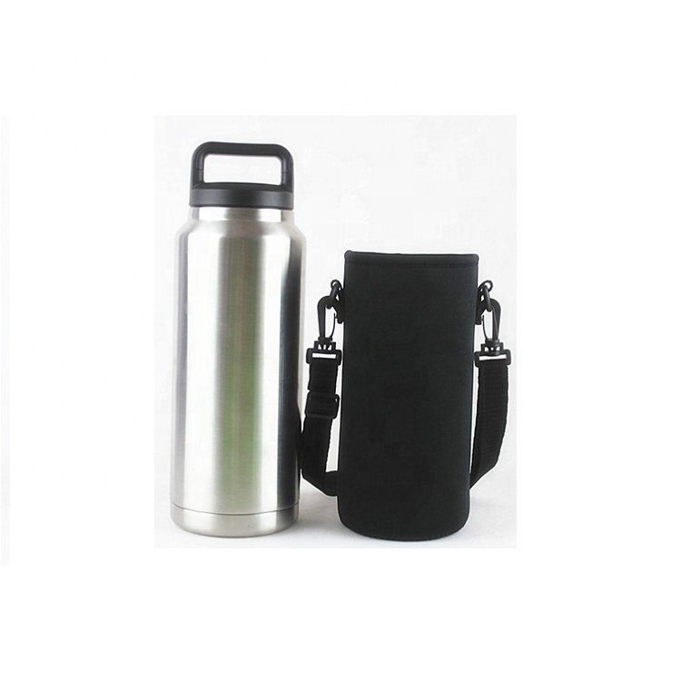 18oz 64oz double walled stainless steel 36 oz insulated water bottle flask with carrying pouch