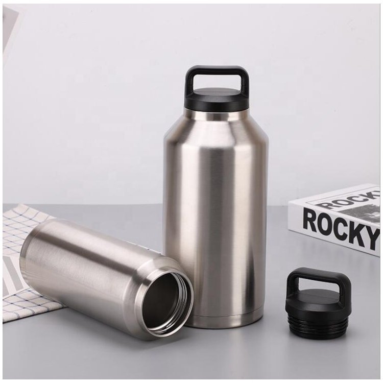 18oz 64oz double walled stainless steel 36 oz insulated water bottle flask with carrying pouch
