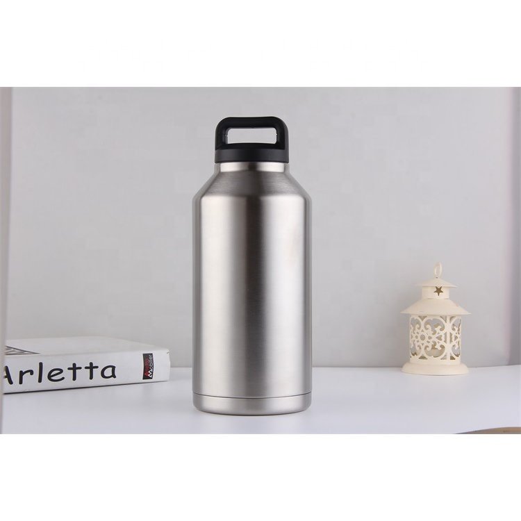 18oz 64oz double walled stainless steel 36 oz insulated water bottle flask with carrying pouch