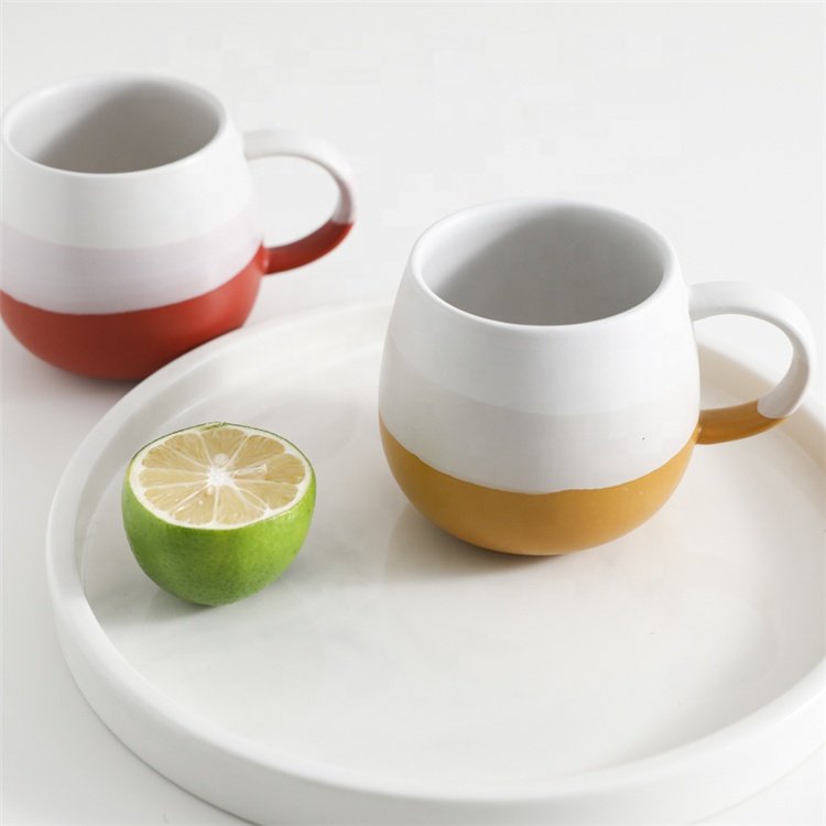 Nordic wholesale custom logo european style colorful drinkware porcelain tea cups nordic ceramic coffee mug for gift