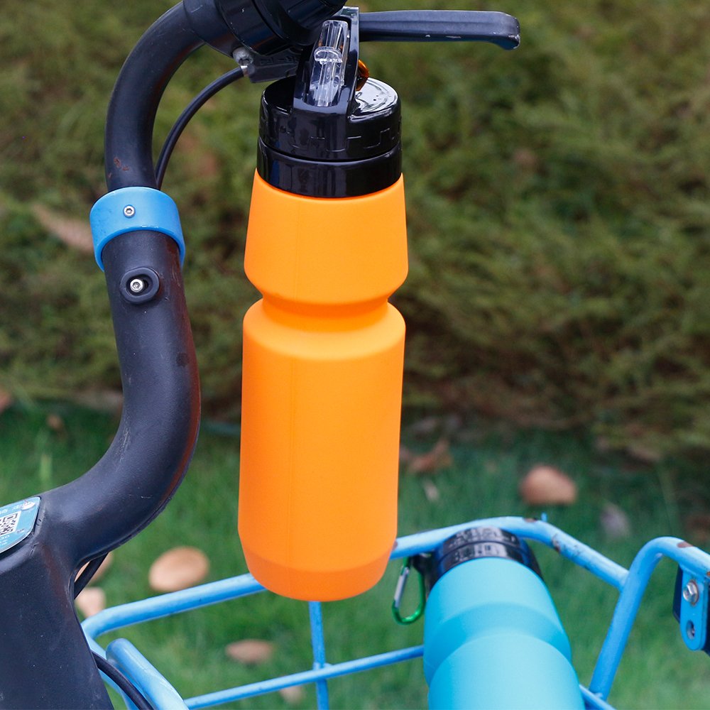 Popular on Facebook silicone collapsible water bottle eco silicone water bottle for bicycling