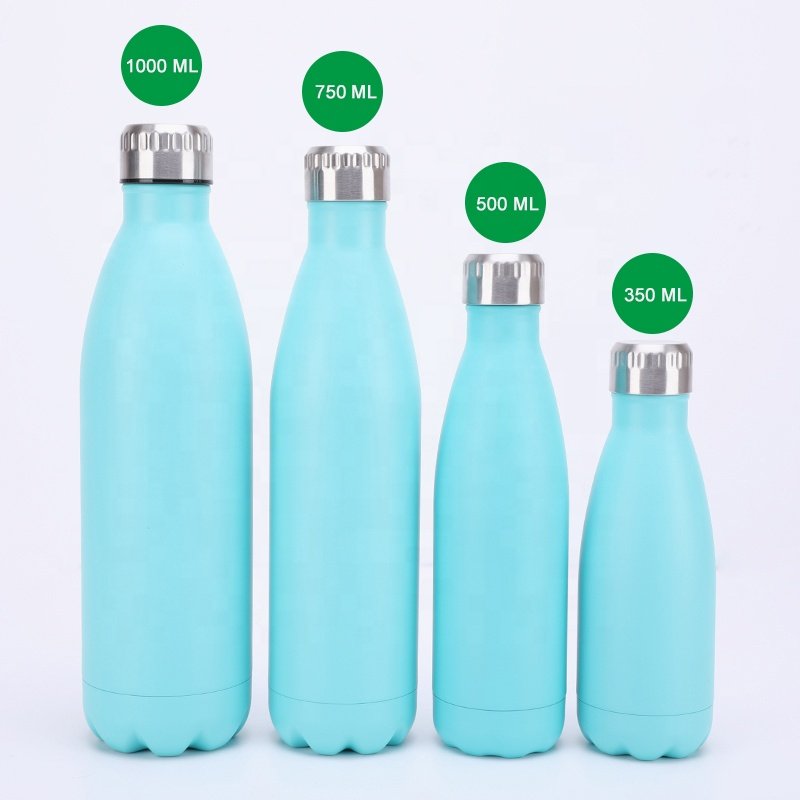 Drink Bottle 2024 Vacuum Cola Water Bottle 500ml Insulated Stainless Steel Cola Shape Water Bottles