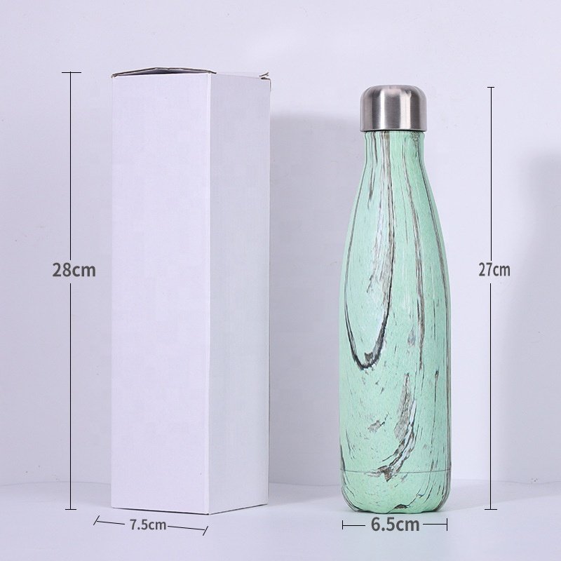 Drink Bottle 2024 Vacuum Cola Water Bottle 500ml Insulated Stainless Steel Cola Shape Water Bottles