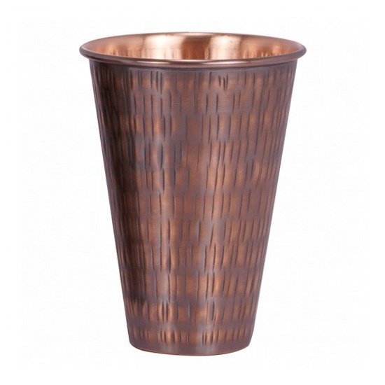 Pure Copper Cup Lassi Glass Solid Copper Mint Julep Cup Moscow Mule Mug Set of 4 Stainless Steel Cup by Axiom Home Accents