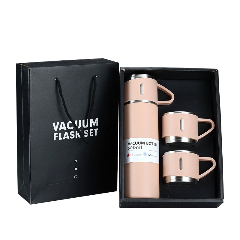 Best Selling Business Travel Coffee Tea Insulated Water Bottle Cup Stainless Steel Vacuum Flask Set For Christmas Gift