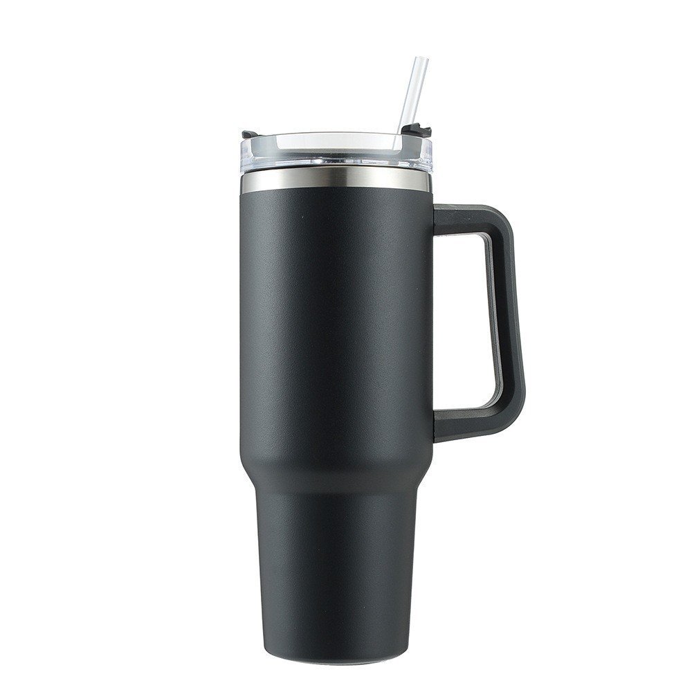 double wall Stainless Steel Vacuum Insulated 40 oz white blanks sublimation tumbler coffee mug with handle