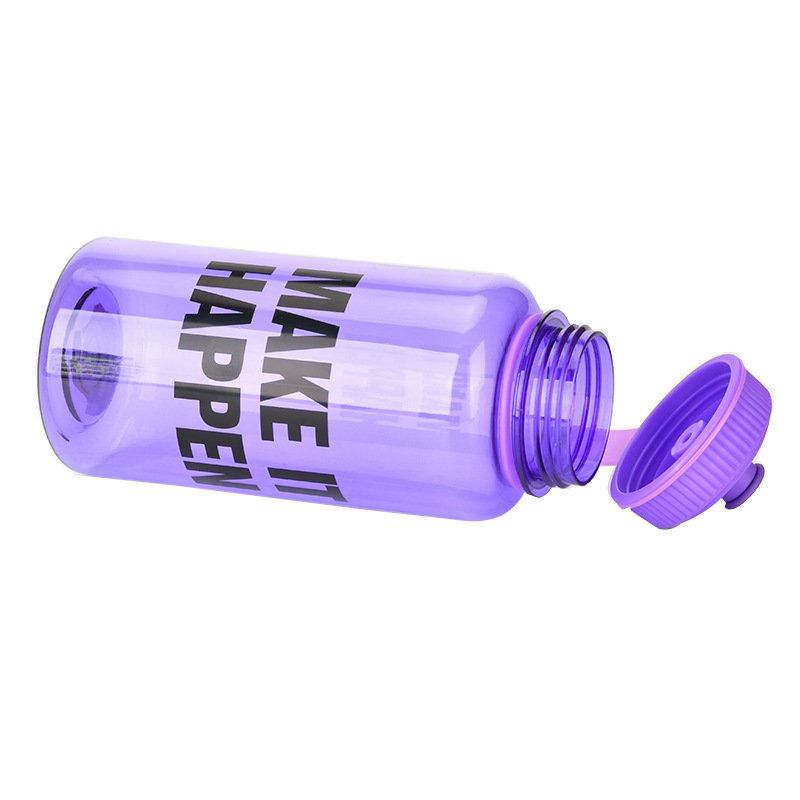 Outdoor Space Large Capacity 1L Transparent Clear Tea Gym Sports Cup Water Bottle