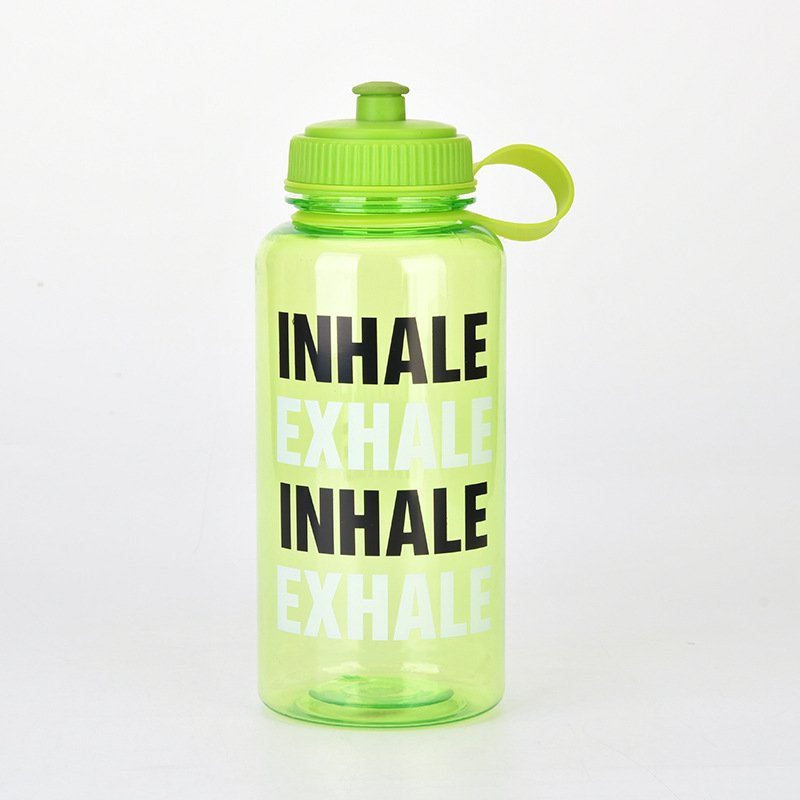 Outdoor Space Large Capacity 1L Transparent Clear Tea Gym Sports Cup Water Bottle