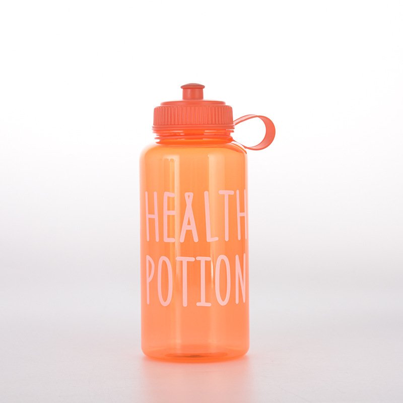 Outdoor Space Large Capacity 1L Transparent Clear Tea Gym Sports Cup Water Bottle