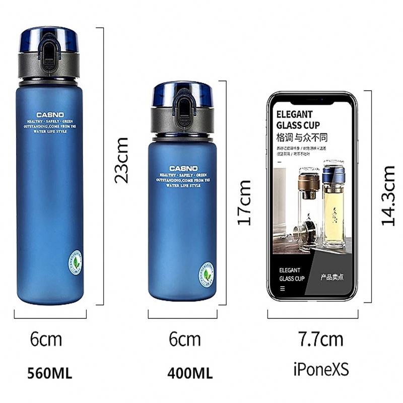 Custom Logo BPA Free Leak Proof Sports Water Bottle High Quality Tour Hiking Portable My Favorite Drink Bottles 400ml 560ml