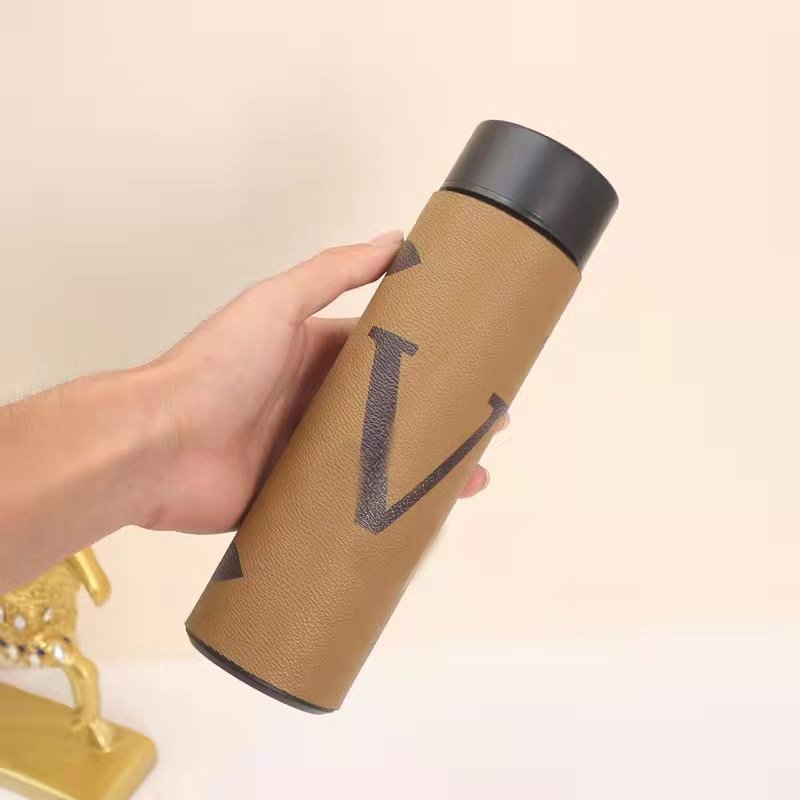 Luxury Fashion 500ML V Temperature Stainless Steel Drinking Water Tea Insulated Vacuum Flasks Thermoses Bottles Cup