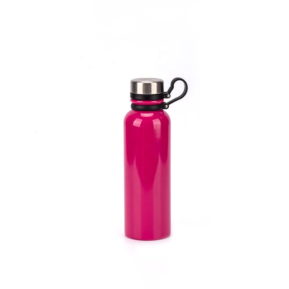 Outdoor BPA free double wall stainless steel personalized custom termo water bottle vacuum insulated flask with stripe