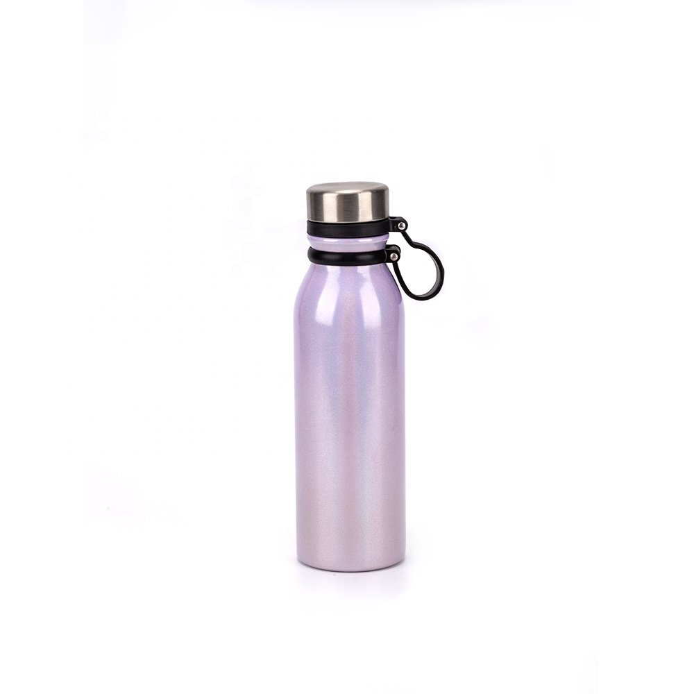 Outdoor BPA free double wall stainless steel personalized custom termo water bottle vacuum insulated flask with stripe