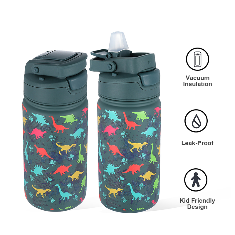 Everich tumblers 12oz 20oz stainless steel double wall insulated kids tumblers kids water bottles with straw