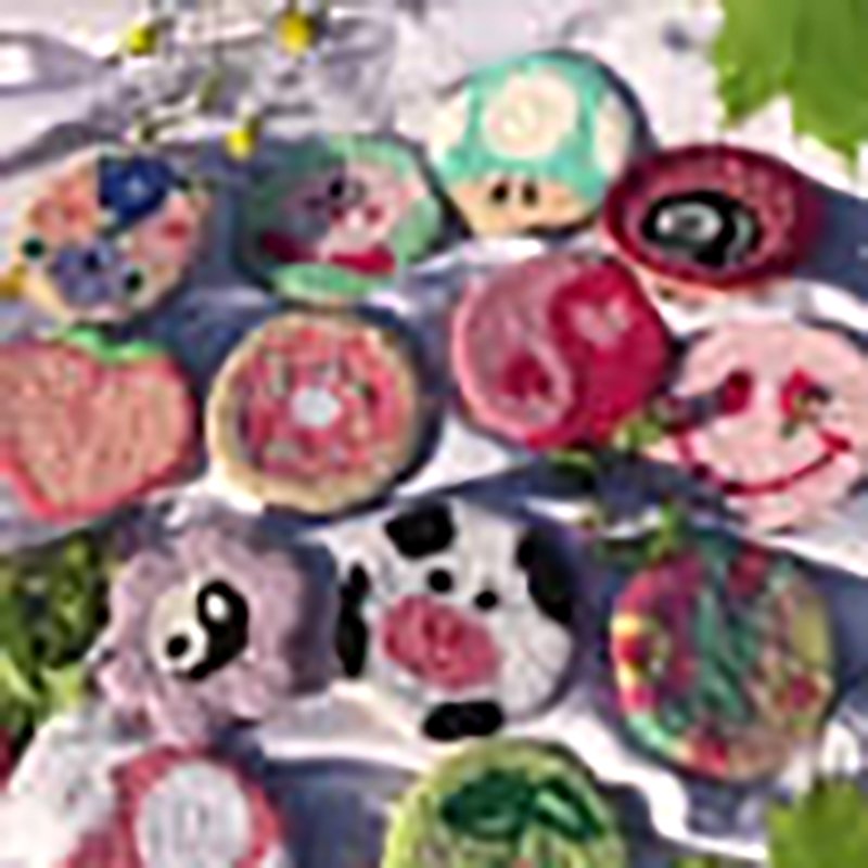 Handmade Punch Needle Coasters Monstera Pattern Monstera Leaf Mug Rug Set 2 Piece Punch Needle Coasters