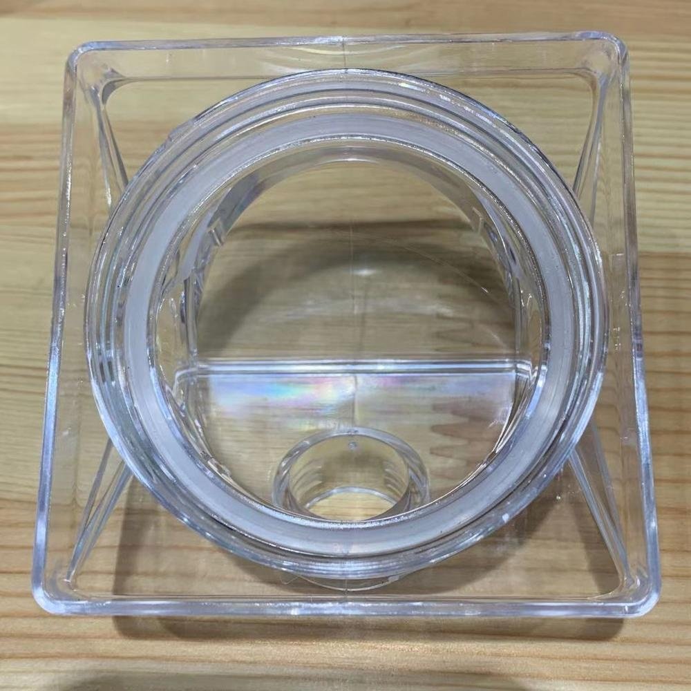Wholesale Food Grade 380ml Custom Double wall square Plastic Straw Milk Carton Water Bottles with refrigerating fluid
