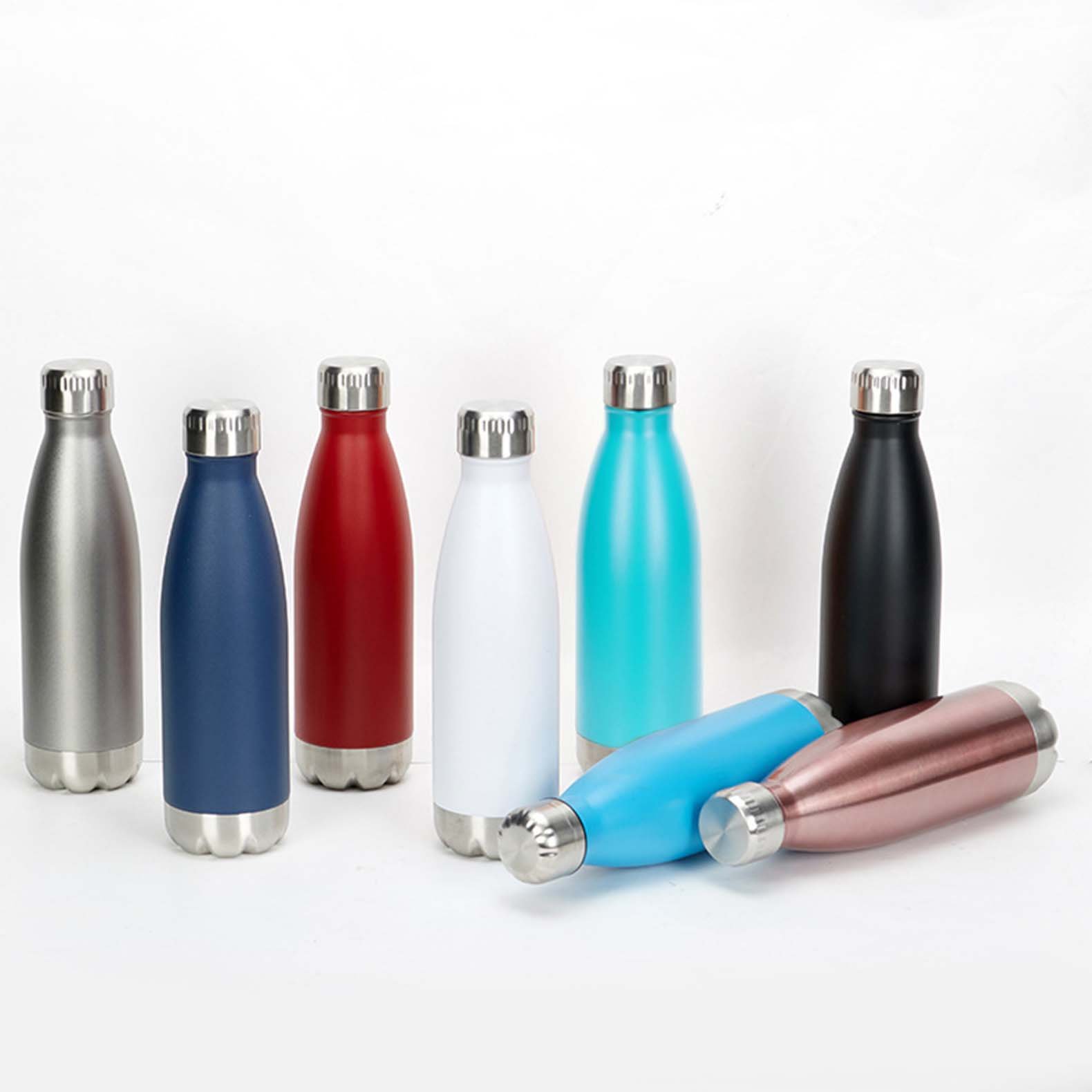 Custom logo bpa free thermos insulated vacuum flask 500ml stainless steel water bottle with lid