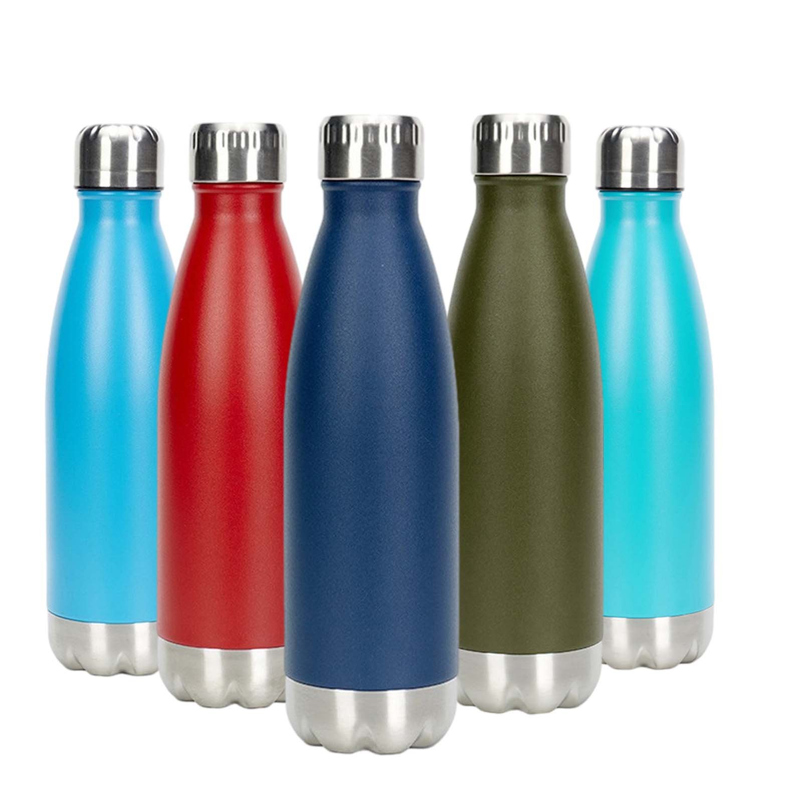 Custom logo bpa free thermos insulated vacuum flask 500ml stainless steel water bottle with lid