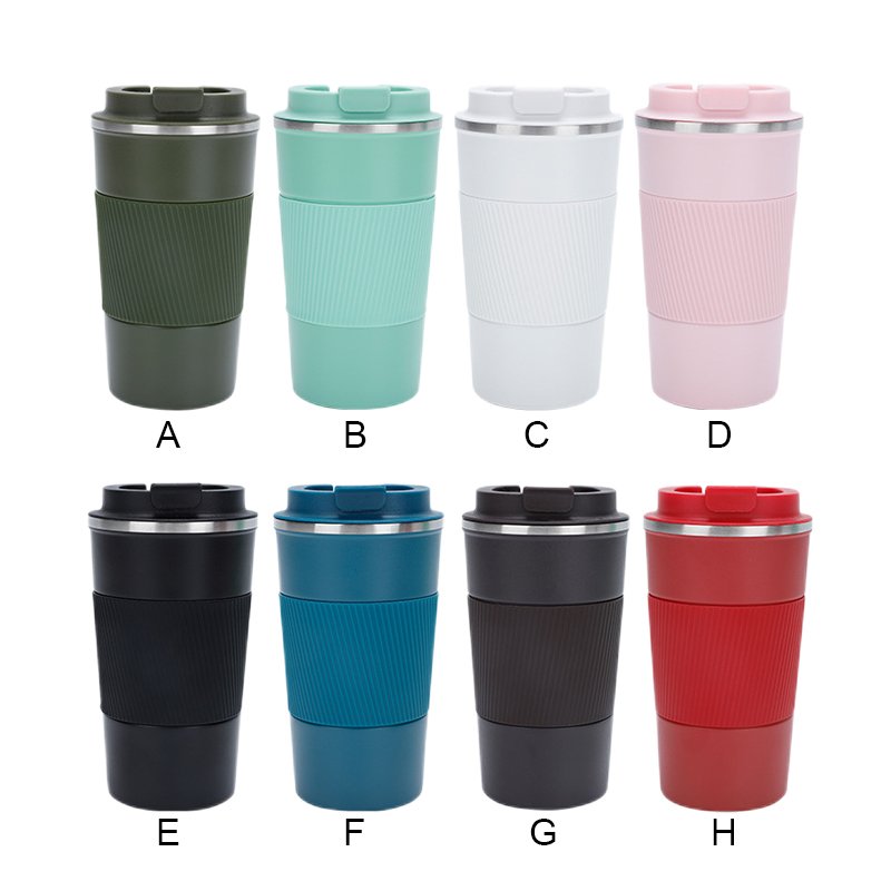 Coffee Mug Custom Logo 380ml/510ml Insulated Stainless Steel Travel Tumbler Eco-friendly Reusable Coffee Tumbler Cup with Lid