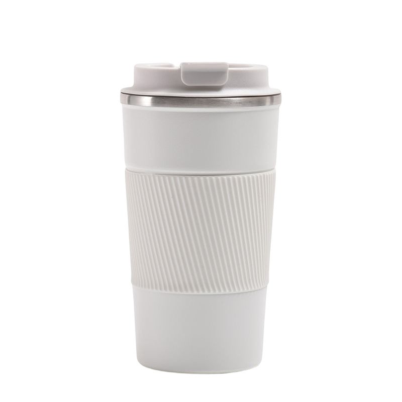 Customized Water Bottle Stainless Steel Tumbler Office Thermos Outdoor Mug With Silicone Sleeve Cafe Vacuum Flask Coffee Cu
