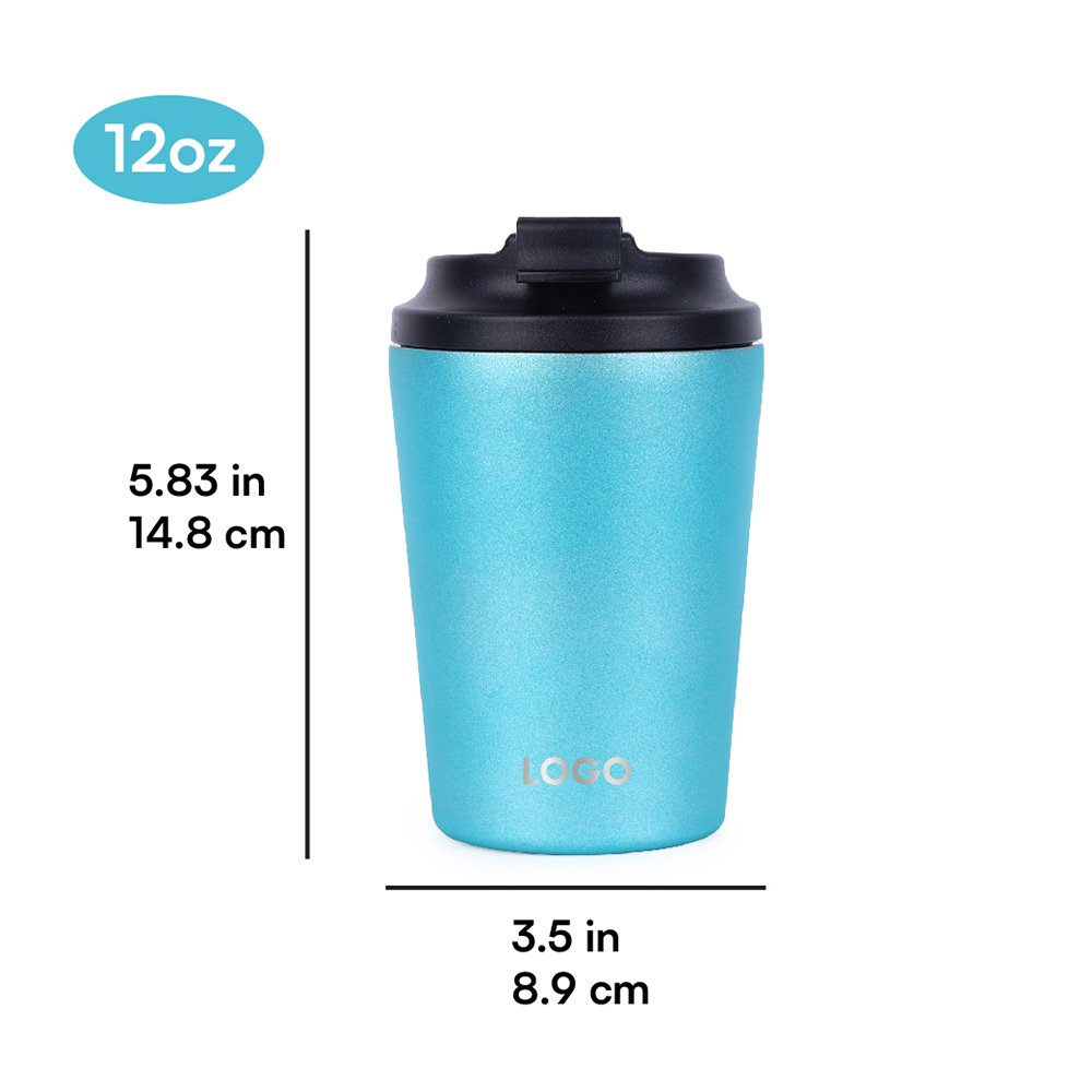 Hot Selling BPA Free 12oz Stainless Steel Double Wall Custom Logo BPA Free Coffee Mugs with Lid