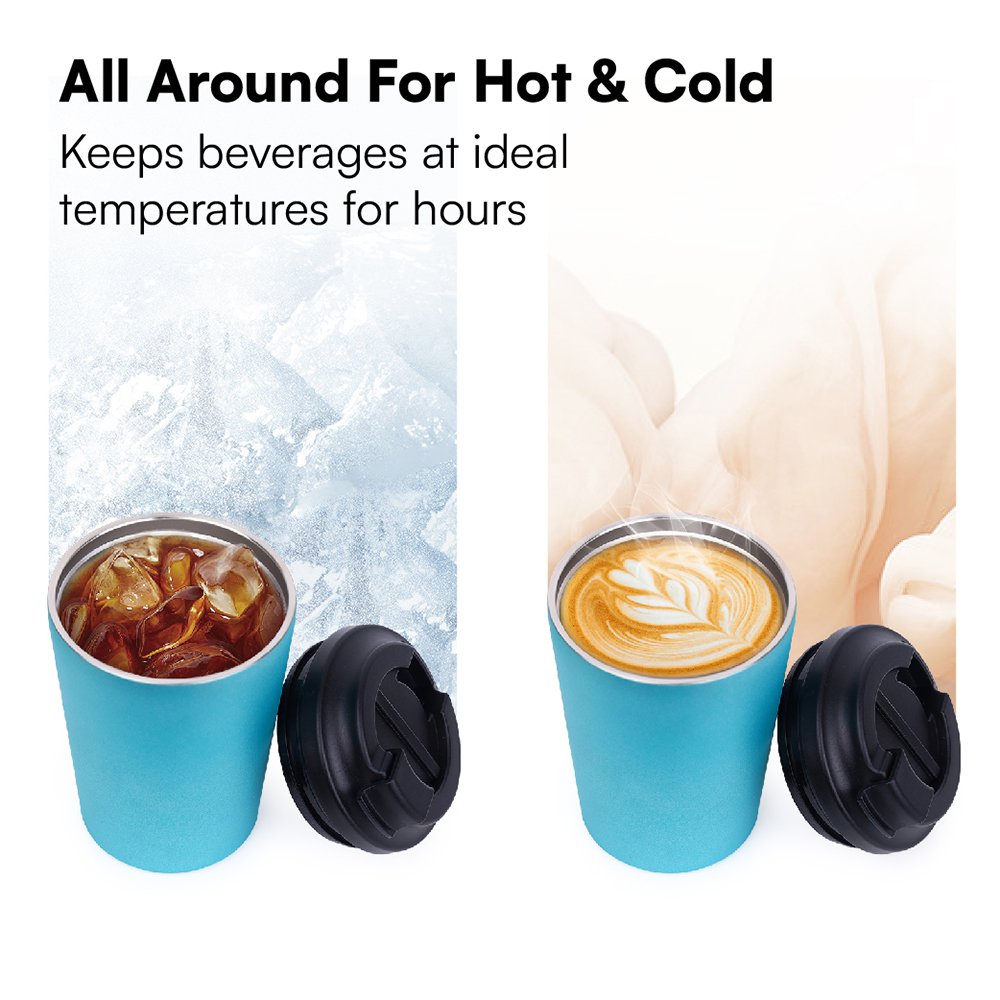 Hot Selling BPA Free 12oz Stainless Steel Double Wall Custom Logo BPA Free Coffee Mugs with Lid