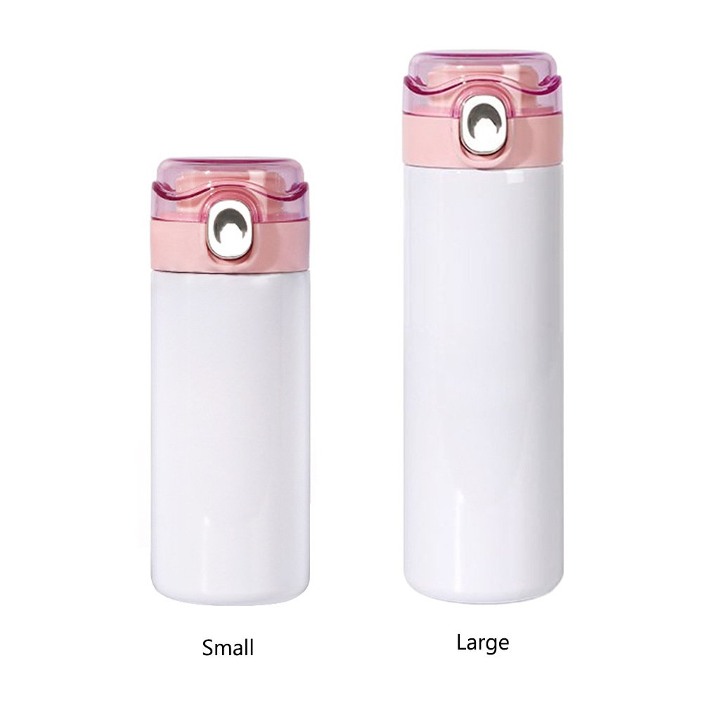 350/450ML Sublimation Color Pea Insulated Water Cup Heat Transfer Print Blank Water Bottle Stainless Steel Coffee Tea Gift Cup