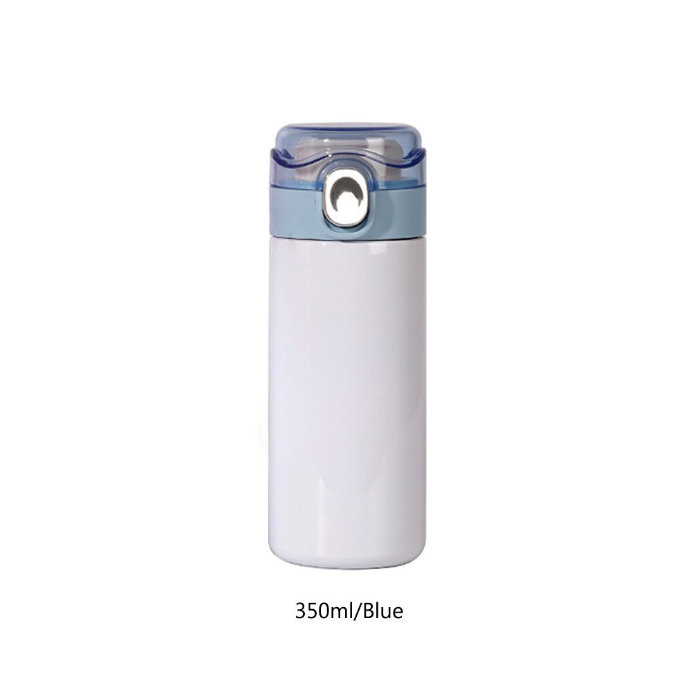 350/450ML Sublimation Color Pea Insulated Water Cup Heat Transfer Print Blank Water Bottle Stainless Steel Coffee Tea Gift Cup