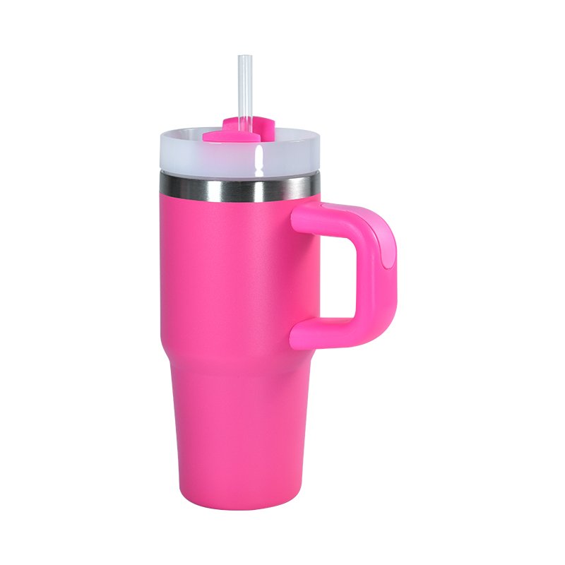 Custom Stainless Steel Kid Tumbler double wall powder coated 14oz Coffee Mug With Lid And Straw