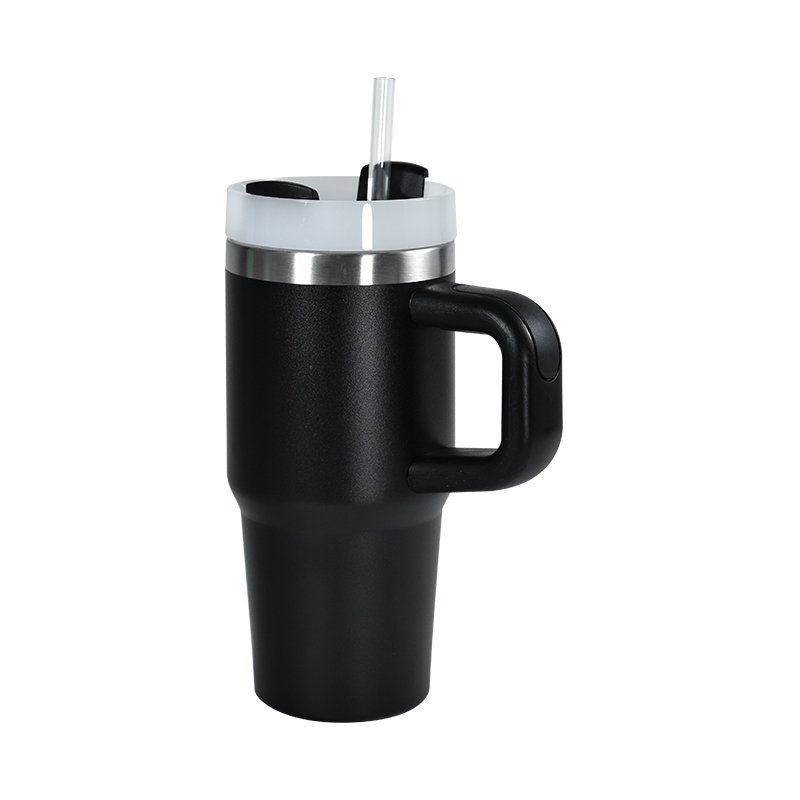 Custom Stainless Steel Kid Tumbler double wall powder coated 14oz Coffee Mug With Lid And Straw