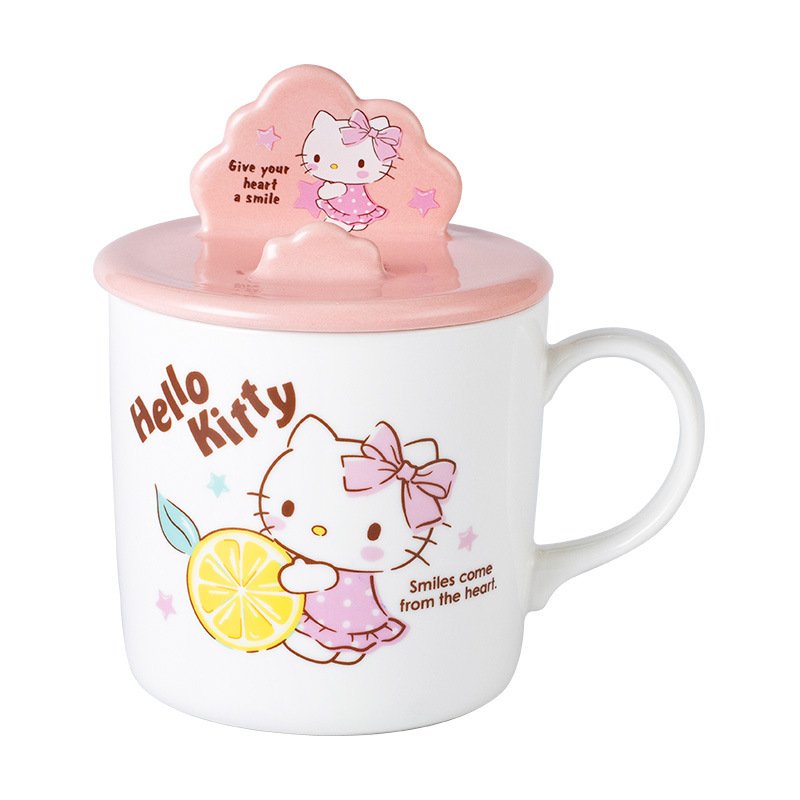 XUX Cute Creative Mug Kuromi Melody Drinking Cup Girl Heart Phone Holder Cup Friend Gift Wholesale