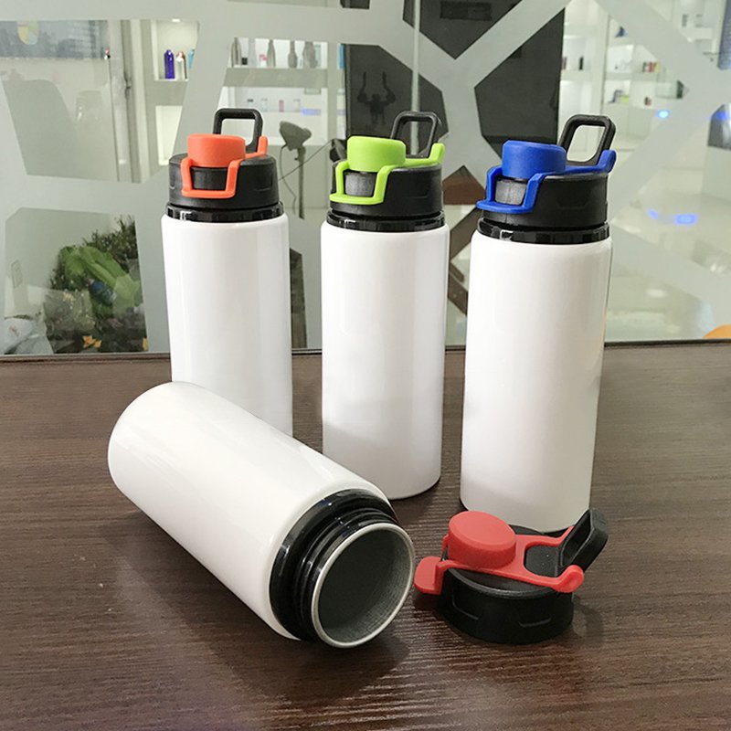 Wholesale Hot Selling Sublimation Aluminium Colorful Big Mouth Outdoor Sports Water Bottle 500ml 600ml 750ml