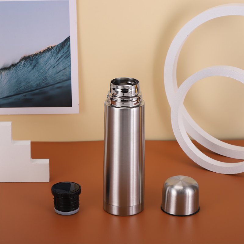 Bullet Shape Drinking Bottle Stainless Steel Double Wall Insulated Vacuum Flask