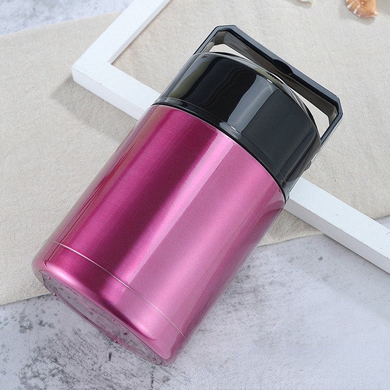 2024 New Vacuum Flask Insulated Hot and Cold Water Bottle Thermal Portable Travel Stainless Steel Thermoses with Handle