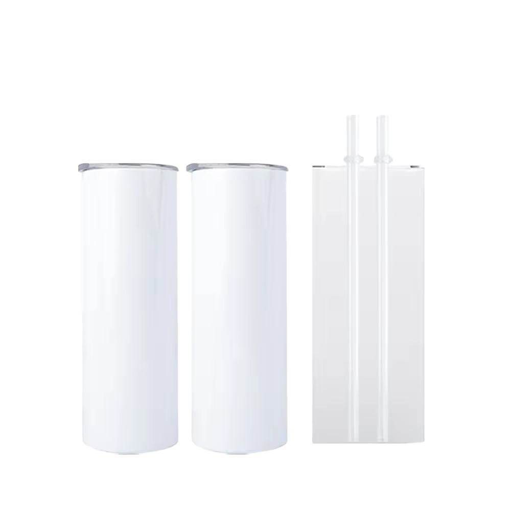 Fast Delivery Straight Straw Coffee Mug 20Oz Double Wall Blanks Sublimation Tumblers With Straw